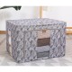 Cutie Depozitare, Flippy, 66L, din Material Textil, 50 x 40 x 33 cm, pentru Haine si Lenjerii, Model Bambus, Negru Cutie Depozitare, Flippy, 66L, din Material Textil, 50 x 40 x 33 cm, pentru Haine si Lenjerii, Model Bambus, Negru