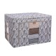 Cutie Depozitare, Flippy, 66L, din Material Textil, 50 x 40 x 33 cm, pentru Haine si Lenjerii, Model Bambus, Negru Cutie Depozitare, Flippy, 66L, din Material Textil, 50 x 40 x 33 cm, pentru Haine si Lenjerii, Model Bambus, Negru