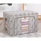 Cutie Depozitare, Flippy, 66L, din Material Textil, 50 x 40 x 33 cm, pentru Haine si Lenjerii, Model Flori de Primavara, Gri Cutie Depozitare, Flippy, 66L, din Material Textil, 50 x 40 x 33 cm, pentru Haine si Lenjerii, Model Flori de Primavara, Gri
