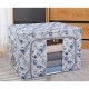 Cutie Depozitare, Flippy, 66L, din Material Textil, 50 x 40 x 33 cm, pentru Haine si Lenjerii, Model Fluturasi, Albastru Cutie Depozitare, Flippy, 66L, din Material Textil, 50 x 40 x 33 cm, pentru Haine si Lenjerii, Model Fluturasi, Albastru