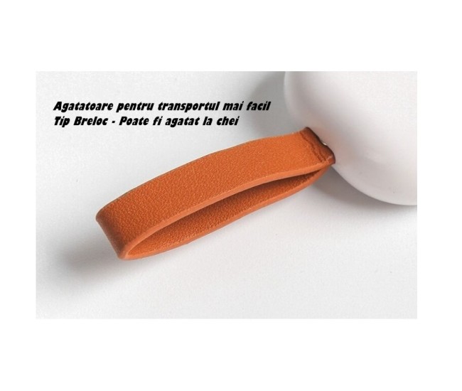 Cutie Depozitare Medicamente, Flippy, Portabila, 3 Compartimente, Tip Breloc, Plastic, Glisanta, Alb, 10.7x3.6x1.6 cm