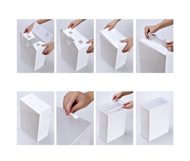 Cutie pentru Pantofi, Flippy, Tip Sertar, din Plastic, Stivuibila, Usa Frontala, 33 x 23 x 13 cm, Transparent Cutie pentru Pantofi, Flippy, Tip Sertar, din Plastic, Stivuibila, Usa Frontala, 33 x 23 x 13 cm, Transparent