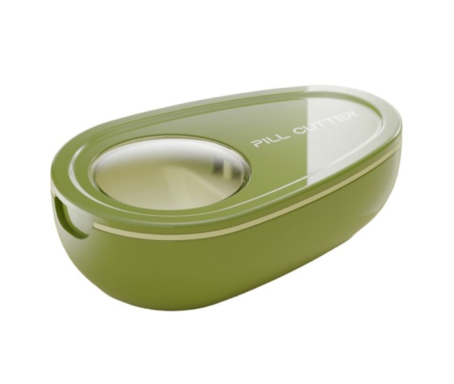 Cutie Taiat Pastile si Depozitare Medicamente, Flippy, Verde, 8x5x2.65 cm, Compacta si Portabila, Ideala Pentru Calatorii Cutie Taiat Pastile si Depozitare Medicamente, Flippy, Verde, 8x5x2.65 cm, Compacta si Portabila, Ideala Pentru Calatorii