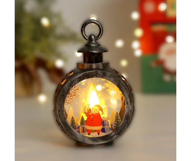 Decoratiune Craciun tip Felinare cu baterii, 13.5 x 9 cm,Lumanare cu geam si inscriptie Mos Craciun,lumina alb cald,baterii incluse,Bronz Argintiu Decoratiune Craciun tip Felinare cu baterii, 13.5 x 9 cm,Lumanare cu geam si inscriptie Mos Craciun,lumina alb cald,baterii incluse,Bronz Argintiu