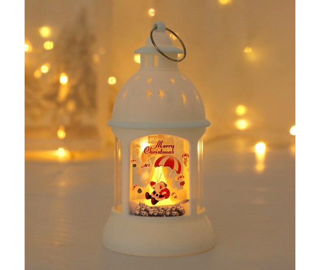 Decoratiune de Craciun, Flippy, Model Sfesnic de Birou, Mos Craciun, din Plastic, cu Inel de Agatat, 6.8 x 13.5 x 2 cm, Alb Decoratiune de Craciun, Flippy, Model Sfesnic de Birou, Mos Craciun, din Plastic, cu Inel de Agatat, 6.8 x 13.5 x 2 cm, Alb