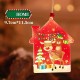 Decoratiune de Craciun Luminoasa in forma de casa, 11.5 x 9.7 cm, cu ren, cu agatatoare, Alb Cald, Flippy Decoratiune de Craciun Luminoasa in forma de casa, 11.5 x 9.7 cm, cu ren, cu agatatoare, Alb Cald, Flippy