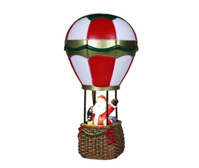 Decoratiune de Craciun tip Balon cu Aer Cald, Flippy, Balon cu Mos Craciun, din Rasina, Model Balon cu Aer Cald si Mos Craciun Iluminare LED, 17 x 5 x 5 cm, Gri Rosu Decoratiune de Craciun tip Balon cu Aer Cald, Flippy, Balon cu Mos Craciun, din Rasina, Model Balon cu Aer Cald si Mos Craciun Iluminare LED, 17 x 5 x 5 cm, Gri Rosu