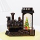 Decoratiune de Craciun tip Locomotiva, Flippy, Glob de Cristal cu Fulgi de Zapada, Model Pom de Craciun, Iluminare LED, 11.5 x 12.5 x 6 cm, Carcasa Vintage Bronze, Transparent Decoratiune de Craciun tip Locomotiva, Flippy, Glob de Cristal cu Fulgi de Zapada, Model Pom de Craciun, Iluminare LED, 11.5 x 12.5 x 6 cm, Carcasa Vintage Bronze, Transparent