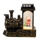 Decoratiune de Craciun tip Locomotiva, Flippy, Glob de Cristal cu Fulgi de Zapada, Model Mos Craciun, Iluminare LED, 11.5 x 12.5 x 6 cm, Carcasa Vintage Bronze, Transparent Decoratiune de Craciun tip Locomotiva, Flippy, Glob de Cristal cu Fulgi de Zapada, Model Mos Craciun, Iluminare LED, 11.5 x 12.5 x 6 cm, Carcasa Vintage Bronze, Transparent