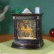 Decoratiune de Craciun tip Semineu / Ceas, Flippy, Glob de Cristal cu Fulgi de Zapada, Model Ren, Iluminare LED, 11.5 x 8.5 x 6.5 cm, Carcasa Vintage Bronze, Transparent Decoratiune de Craciun tip Semineu / Ceas, Flippy, Glob de Cristal cu Fulgi de Zapada, Model Ren, Iluminare LED, 11.5 x 8.5 x 6.5 cm, Carcasa Vintage Bronze, Transparent