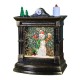 Decoratiune de Craciun tip Semineu / Ceas, Flippy, Glob de Cristal cu Fulgi de Zapada, Model Om de Zapada, Iluminare LED, 11.5 x 8.5 x 6.5 cm, Carcasa Vintage Bronze, Transparent Decoratiune de Craciun tip Semineu / Ceas, Flippy, Glob de Cristal cu Fulgi de Zapada, Model Om de Zapada, Iluminare LED, 11.5 x 8.5 x 6.5 cm, Carcasa Vintage Bronze, Transparent