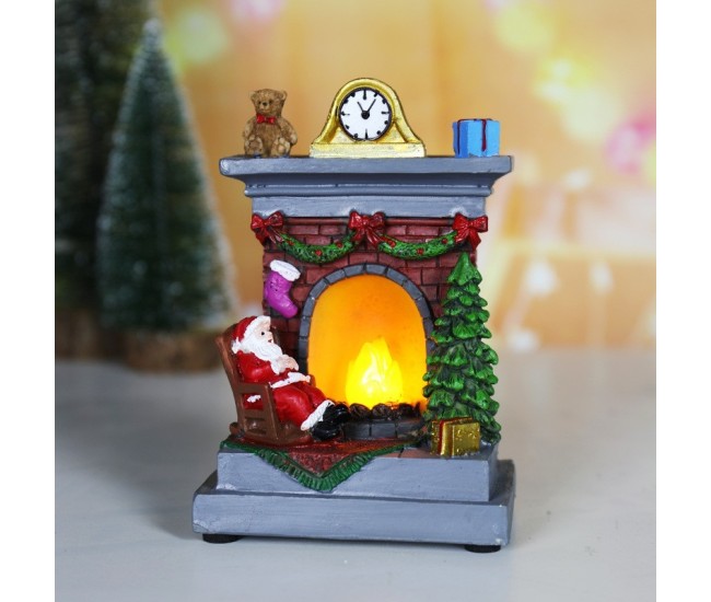 Decoratiune de Craciun tip Semineu, Flippy, Semineu Decorativ cu Foc din Rasina, Model Semineu cu Mos Craciun, Flacara Iluminare LED, 13.5 x 9 x 6 cm, Gri Rosu Decoratiune de Craciun tip Semineu, Flippy, Semineu Decorativ cu Foc din Rasina, Model Semineu cu Mos Craciun, Flacara Iluminare LED, 13.5 x 9 x 6 cm, Gri Rosu