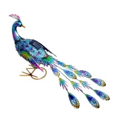 Decoratiune de Gradina cu Lampa solara, Flippy, Model Paun Pitic, Iluminare Led si Incarcare Solara, 66 x 33.5 x 26.5 cm, din Fier, Albastru Multicolor Decoratiune de Gradina cu Lampa solara, Flippy, Model Paun Pitic, Iluminare Led si Incarcare Solara, 66 x 33.5 x 26.5 cm, din Fier, Albastru Multicolor