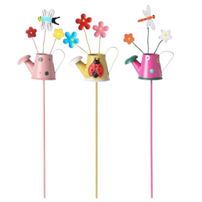 Set 3 Decoratiuni de Gradina, Flippy, Model Stropitoare, din Fier, 28 x 5 cm, Multicolor Set 3 Decoratiuni de Gradina, Flippy, Model Stropitoare, din Fier, 28 x 5 cm, Multicolor