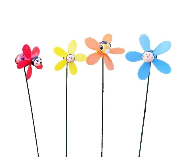 Set 4 Figurine, Decoratiuni de Gradina, Flippy, Tip Morisca de Vant, Model Insecte, 57 x 12 cm, Multicolor Set 4 Figurine, Decoratiuni de Gradina, Flippy, Tip Morisca de Vant, Model Insecte, 57 x 12 cm, Multicolor