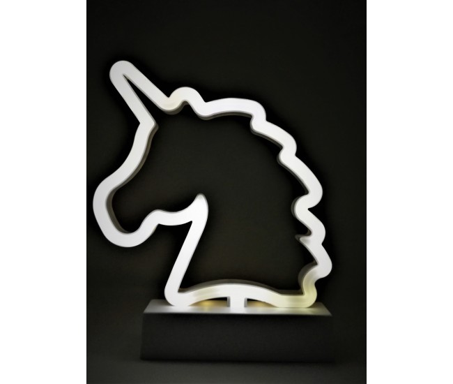 Decoratiune Luminoasa cu Baterii Unicorn 25 cm Alb Rece Decoratiune Luminoasa cu Baterii Unicorn 25 cm Alb Rece