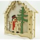 Decoratiune luminoasa, model de Casa cu Om de zapada, maro, lungime: 18 cm, latime: 5 cm, inaltime: 21 cm, lemn, interior/exterior Decoratiune luminoasa, model de Casa cu Om de zapada, maro, lungime: 18 cm, latime: 5 cm, inaltime: 21 cm, lemn, interior/exterior