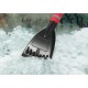 Perie de Zapada cu Racleta pentru Masina, Flippy, Multifunctionala, Rotativa, Demontabila, cu Maner Antiderapant, Aluminiu, Plastic, Fragmentarea Ghetii de pe Parbriz, Solutia pentru Iarna, pentru Dezghetare, 54x10.5x27 cm, Rosie
