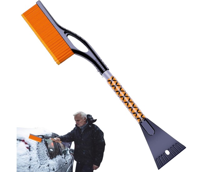 Perie de Zapada cu Racleta pentru Masina, Flippy, Multifunctionala, Demontabila, cu Maner Antiderapant, Aluminiu, Plastic, Fragmentarea Ghetii de pe Parbriz, Solutia pentru Iarna, pentru Dezghetare, 68x24x11.1 cm, Portocaliu Perie de Zapada cu Racleta pentru Masina, Flippy, Multifunctionala, Demontabila, cu Maner Antiderapant, Aluminiu, Plastic, Fragmentarea Ghetii de pe Parbriz, Solutia pentru Iarna, pentru Dezghetare, 68x24x11.1 cm, Portocaliu