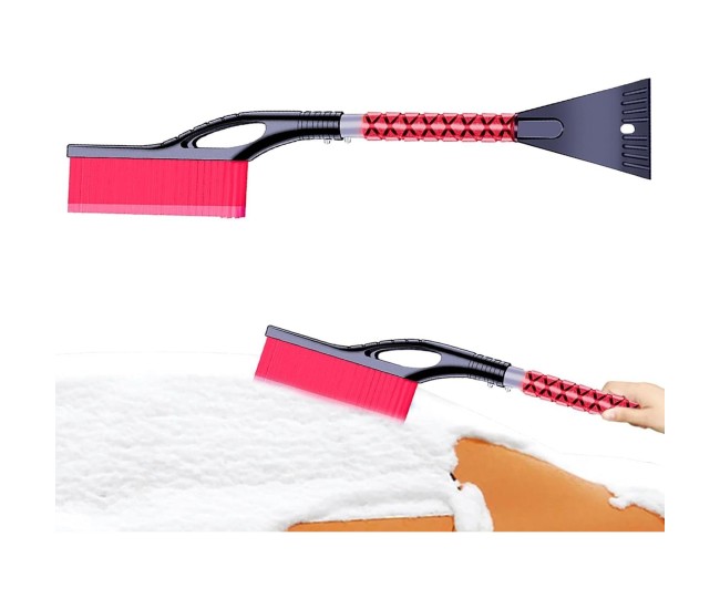 Perie de Zapada cu Racleta pentru Masina, Flippy, Multifunctionala, Demontabila, cu Maner Antiderapant, Aluminiu, Plastic, Fragmentarea Ghetii de pe Parbriz, Solutia pentru Iarna, pentru Dezghetare, 68x24x11.1 cm, Rosu Perie de Zapada cu Racleta pentru Masina, Flippy, Multifunctionala, Demontabila, cu Maner Antiderapant, Aluminiu, Plastic, Fragmentarea Ghetii de pe Parbriz, Solutia pentru Iarna, pentru Dezghetare, 68x24x11.1 cm, Rosu
