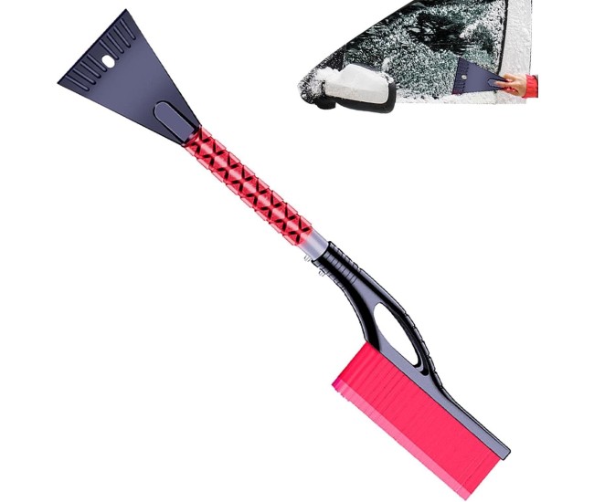 Perie de Zapada cu Racleta pentru Masina, Flippy, Multifunctionala, Demontabila, cu Maner Antiderapant, Aluminiu, Plastic, Fragmentarea Ghetii de pe Parbriz, Solutia pentru Iarna, pentru Dezghetare, 68x24x11.1 cm, Rosu Perie de Zapada cu Racleta pentru Masina, Flippy, Multifunctionala, Demontabila, cu Maner Antiderapant, Aluminiu, Plastic, Fragmentarea Ghetii de pe Parbriz, Solutia pentru Iarna, pentru Dezghetare, 68x24x11.1 cm, Rosu