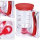 Dispenser de Aluat pentru Prajituri, Flippy, din Plastic, Maner cu Arc, 900 ml, 18.5 x 11 cm, Rosu Dispenser de Aluat pentru Prajituri, Flippy, din Plastic, Maner cu Arc, 900 ml, 18.5 x 11 cm, Rosu
