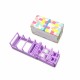 Dispenser de Banda Adeziva, Flippy, Suport pentru Banda Adeziva pentru Birou, Scoala, din Plastic, 15,5 x 7,7 x 7,4 cm, Violet