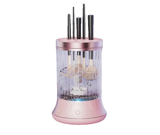 Dispozitiv Portabil de Curatare a Pensulelor de Machiaj, Flippy, pentru Pensule de Diferite Dimensiuni, 5V, 7000RPM, Vibratii Sonice, USB Type C, 9x9x16 cm, Roz Dispozitiv Portabil de Curatare a Pensulelor de Machiaj, Flippy, pentru Pensule de Diferite Dimensiuni, 5V, 7000RPM, Vibratii Sonice, USB Type C, 9x9x16 cm, Roz