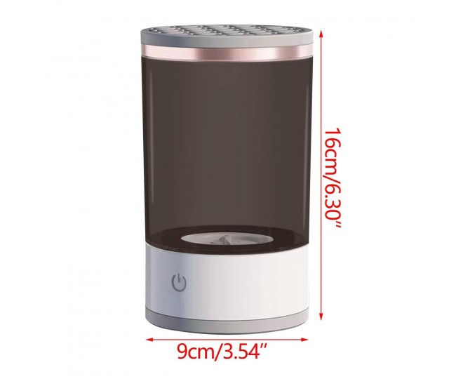 Dispozitiv Portabil de Curatare a Pensulelor de Machiaj, Flippy, Potrivit pentru Pensule de Diferite Dimensiuni, 5V, 7000RPM, Vibratii Sonice, USB, Alb/Negru, 9x9x16 cm Dispozitiv Portabil de Curatare a Pensulelor de Machiaj, Flippy, Potrivit pentru Pensule de Diferite Dimensiuni, 5V, 7000RPM, Vibratii Sonice, USB, Alb/Negru, 9x9x16 cm