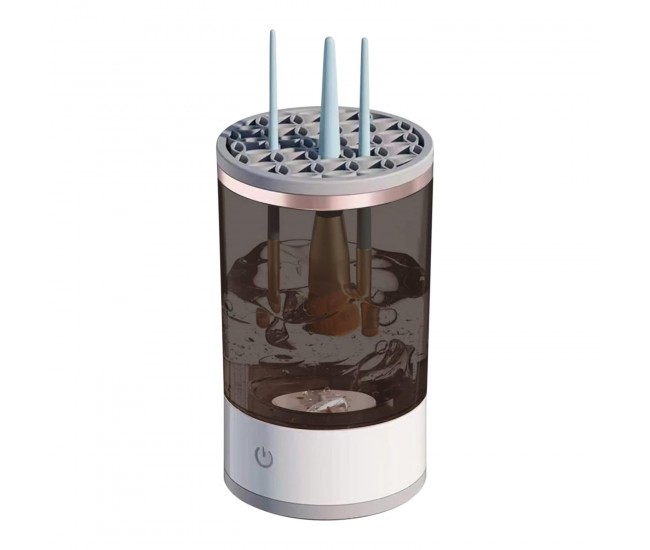 Dispozitiv Portabil de Curatare a Pensulelor de Machiaj, Flippy, Potrivit pentru Pensule de Diferite Dimensiuni, 5V, 7000RPM, Vibratii Sonice, USB, Alb/Negru, 9x9x16 cm Dispozitiv Portabil de Curatare a Pensulelor de Machiaj, Flippy, Potrivit pentru Pensule de Diferite Dimensiuni, 5V, 7000RPM, Vibratii Sonice, USB, Alb/Negru, 9x9x16 cm