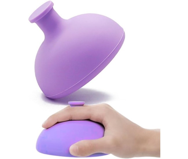 Dispozitiv Terapeutic Sputa, Flippy, Cupa pentru Terapie Toracica, Dispozitiv de Eructare, pentru Sugari si Copii, 7.5 x 6 cm, din Silicon, Mov Dispozitiv Terapeutic Sputa, Flippy, Cupa pentru Terapie Toracica, Dispozitiv de Eructare, pentru Sugari si Copii, 7.5 x 6 cm, din Silicon, Mov