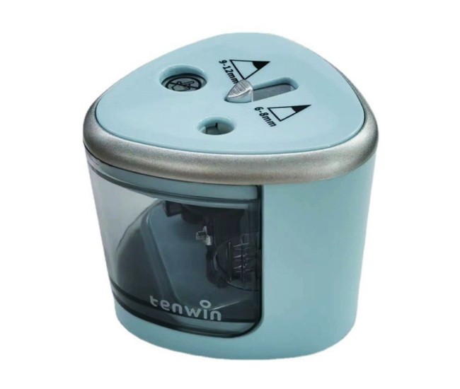 Ascutitoare Electrica cu 2 Gauri, Albastru Ascutitoare Electrica cu 2 Gauri, Albastru