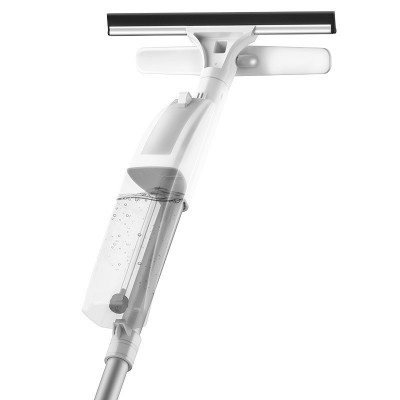 Stergator de Geamuri Flippy, cu Doua Fete, Tija Telescopica, cu Recipient de Lichid, Laveta din Microfibra, Racleta Silicon, 120 cm, Alb Stergator de Geamuri Flippy, cu Doua Fete, Tija Telescopica, cu Recipient de Lichid, Laveta din Microfibra, Racleta Silicon, 120 cm, Alb