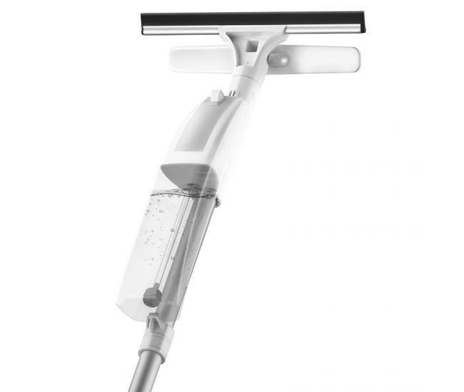 Stergator de Geamuri Flippy, cu Doua Fete, Tija Telescopica, cu Recipient de Lichid, Laveta din Microfibra, Racleta Silicon, 120 cm, Alb Stergator de Geamuri Flippy, cu Doua Fete, Tija Telescopica, cu Recipient de Lichid, Laveta din Microfibra, Racleta Silicon, 120 cm, Alb