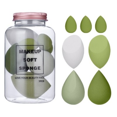 Set Buretei Machiaj, Flippy, Premium, 7 bucati, verde Set Buretei Machiaj, Flippy, Premium, 7 bucati, verde