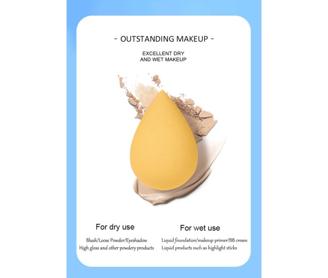 Set Buretei Machiaj, Flippy, Premium, 7 bucati, galben