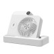 Ventilator 2in1, Flippy, Functie Incarcare Telefon Wireless, 100 Trepte de Viteza, 2400 mAh, 5V, 2A, 25 x 16.5 x 24 cm, Alb Ventilator 2in1, Flippy, Functie Incarcare Telefon Wireless, 100 Trepte de Viteza, 2400 mAh, 5V, 2A, 25 x 16.5 x 24 cm, Alb