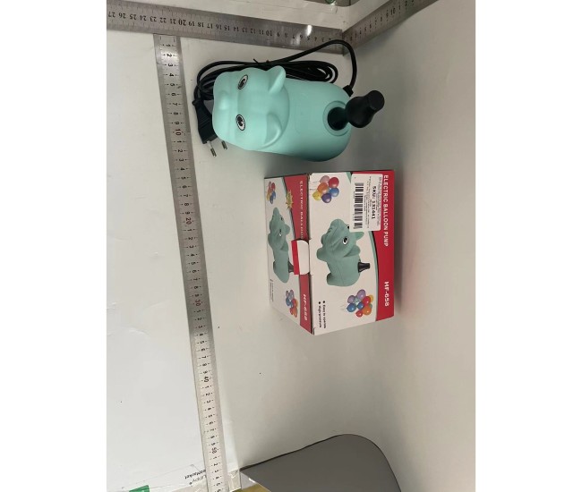 Pompa Electrica de Umflat Baloane, Flippy, Model Catelus, cu o Iesire, 220V, Putere 300W, Accesorii petrecere, Verde