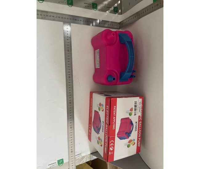 Pompa Electrica de Umflat Baloane, Flippy, cu Doua Iesiri, 220V, Putere 600W, Accesorii petrecere, Mov