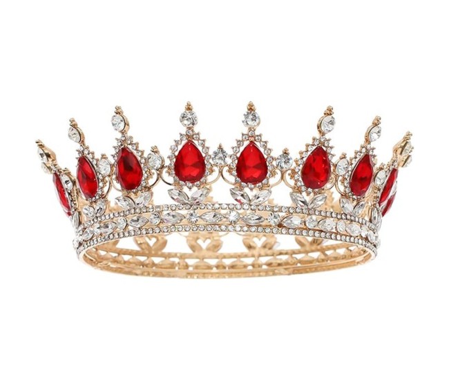 Diadema, Flippy, din Aliaj, cu Cristale, Accesoriu Par, Aniversare, Nunta, Petrecere, 15 x 5.3 x 12.5 cm, Rosu/Alb Diadema, Flippy, din Aliaj, cu Cristale, Accesoriu Par, Aniversare, Nunta, Petrecere, 15 x 5.3 x 12.5 cm, Rosu/Alb