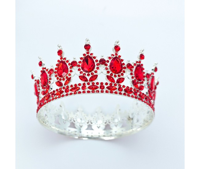 Diadema, Flippy, din Aliaj, cu Cristale, Accesoriu Par, Aniversare, Nunta, Petrecere, 15.5 x 5.3 cm, Rosu Diadema, Flippy, din Aliaj, cu Cristale, Accesoriu Par, Aniversare, Nunta, Petrecere, 15.5 x 5.3 cm, Rosu