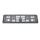 Suport Placute de Imatriculare, Flippy, Standard European XC-W341, din Plastic, Rama pentru Placute,  52.7 x 13 x 1.2 cm, Negru