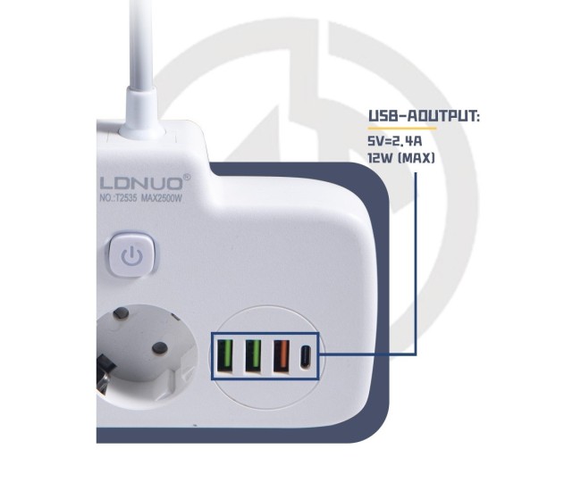 Adaptor Priza, Flippy, 6 in 1, 2 Prize Standard, 3 Porturi USB, 1 Port Tip C, Buton Oprire, 2500W, din PC, Alb Adaptor Priza, Flippy, 6 in 1, 2 Prize Standard, 3 Porturi USB, 1 Port Tip C, Buton Oprire, 2500W, din PC, Alb