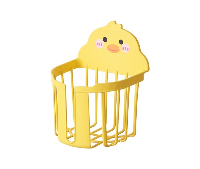 Suport pentru Hartie Igienica, Flippy, din Plastic PP, Montare pe Perete cu Adeziv, Model Ratusca, 17.5x13.5x12 cm, Galben Suport pentru Hartie Igienica, Flippy, din Plastic PP, Montare pe Perete cu Adeziv, Model Ratusca, 17.5x13.5x12 cm, Galben