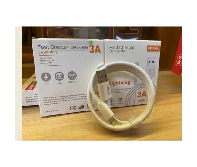 Cablu date / Incarcare compatibil Apple iPhone 5, 6, 6 Plus, 6S, 6S Plus, SE, 7, 7 Plus, 8, 8 Plus, X, XS, XS MAX, 11, 11PRO, 11 PRO MAX, seria iPhone 12, iPhone 13, iPhone 14, Flippy, 1 m, model SX-23, 5V, 3A, TPE, Alb Cablu date / Incarcare compatibil Apple iPhone 5, 6, 6 Plus, 6S, 6S Plus, SE, 7, 7 Plus, 8, 8 Plus, X, XS, XS MAX, 11, 11PRO, 11 PRO MAX, seria iPhone 12, iPhone 13, iPhone 14, Flippy, 1 m, model SX-23, 5V, 3A, TPE, Alb
