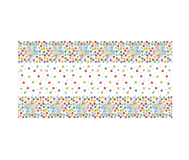 Fata de Masa Dreptunghiulara, Flippy, Colectia LA MULTI ANI, 137 x 274 cm, din Plastic PE, Impermeabila, Multicolor Fata de Masa Dreptunghiulara, Flippy, Colectia LA MULTI ANI, 137 x 274 cm, din Plastic PE, Impermeabila, Multicolor