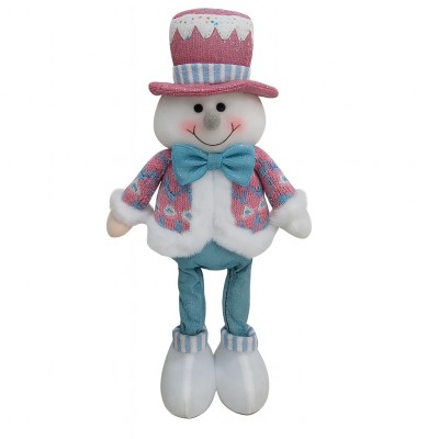 Figurina de Craciun Om de Zapada cu Palarie, Flippy, Figurina Decorativa Om de Zapada pentru Sarbatorile de Iarna, 43 x 17 x 8 cm, Multicolor