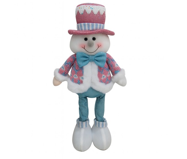 Figurina de Craciun Om de Zapada cu Palarie, Flippy, Figurina Decorativa Om de Zapada pentru Sarbatorile de Iarna, 43 x 17 x 8 cm, Multicolor