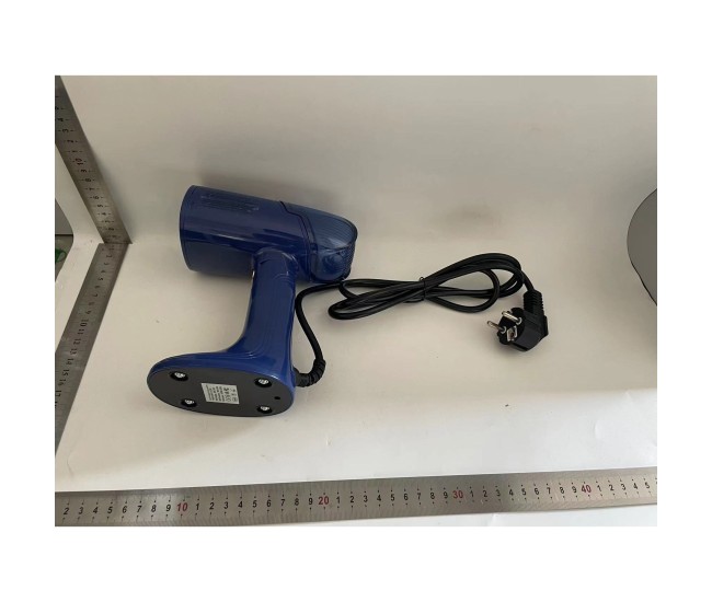 Aparat de Calcat Vertical Portabil cu Abur, Flippy, Putere 1500W, Rezervor Detasabil de 138ml, Priza, Functie Anti Calcar si Auto Curatare, Pliabil, cu Perie, 20x10.5x8 cm, Albastru