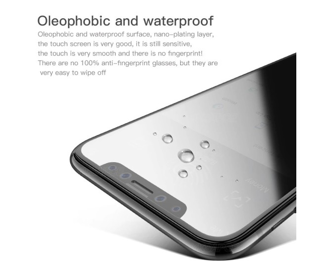 Folie protectie Flippy pentru iPhone 14 Pro Max, Sticla securizata, temperata, duritate 9H, Privacy Matte 360, Transparenta, Protectie Completa
